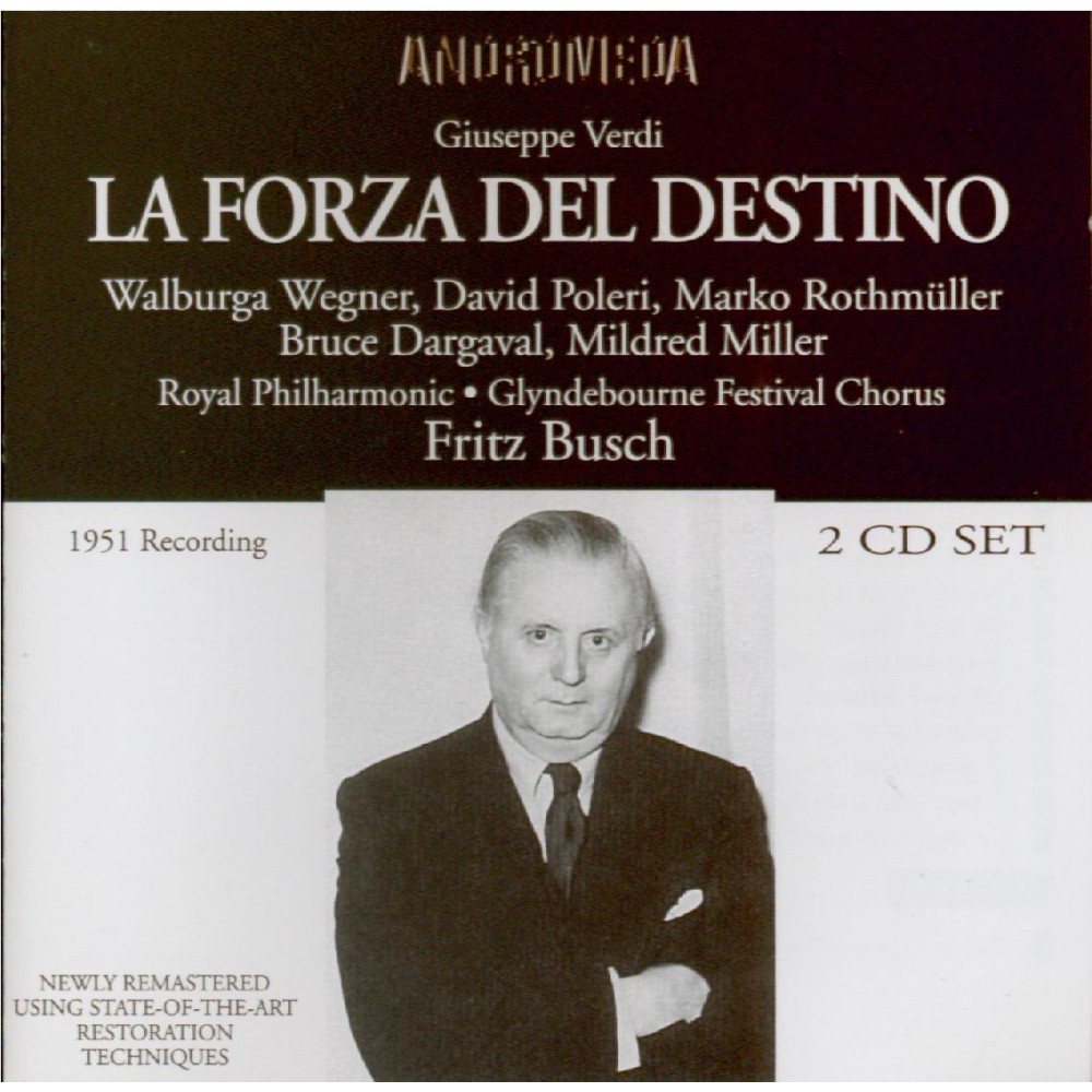 VERDI - Busch - La forza del destino, opéra en quatre actes (version 186 live Edinburgh, 20 - 8 - 1951